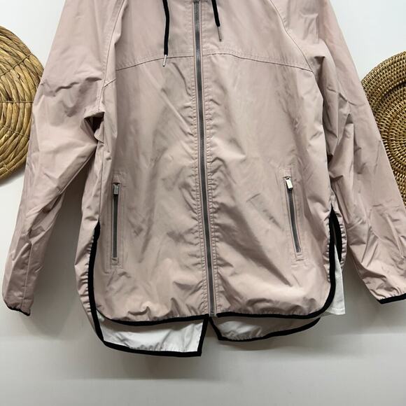 Calvin Klein Performance Pink Zip Up Hooded Lightweight Jacket Windbreaker Large - Picture 6 of 10